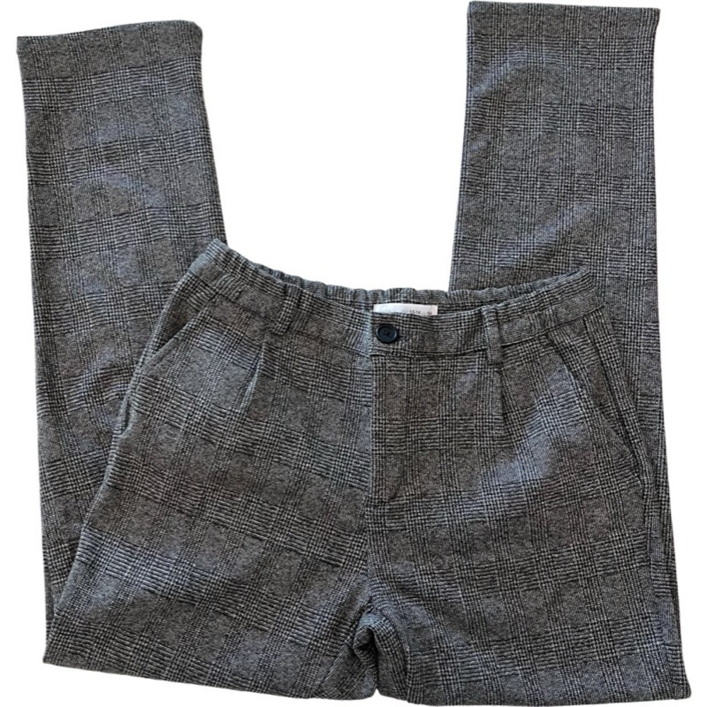 Zara Gray Plaid Suit Pants. Size 13-14